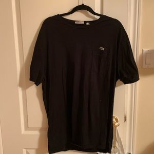 #J84 Lacoste Black Tee Shirt